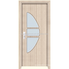 Porte de la chambre bois avec verre / PVC porte (JKD-M659)